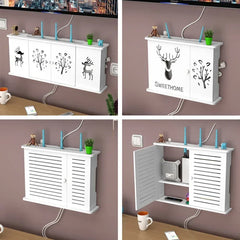Dreamburgh Wall Mounted Router Shelf Living Room Storage