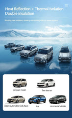 Car UV protection, front windshield, foldable sunshade, summer protection items, car heat insulation and preservation function