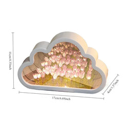 Choice Tulip Cloud Lamp DIY Mirror Night Light for Teens