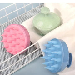 Silicone Scalp Massager Brush – Shampoo & Hair Cleansing Comb