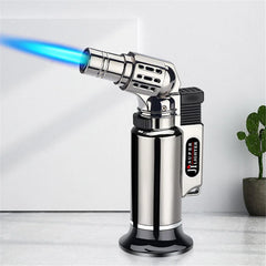 ZapCart Metal Windproof Gas Lighter With Adjustable Flame Welding Torch For Men Outdoor Precision