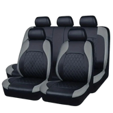 Black Eliteridegear universal car seat covers with sporty PVC design for a stylish, protective fit on vehicle seats.