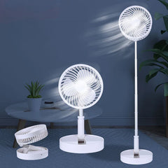 Haoyunma Camping Telescopic Portable USB Folding Fan Remote
