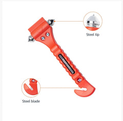 Eliteridegear Amazon Basics emergency seat belt cutter and window hammer 2-pack, compact safety tools for vehicle emergencies.