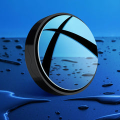 Eliteridegear 2-pack round car blind spot rear view mirrors with wide angle and 360° rotation, shown on a vehicle.