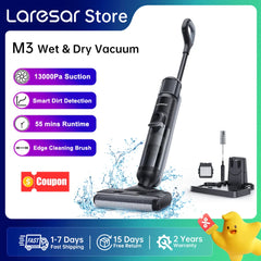 Laresar M3 Cordless Wet Dry Vacuum Edge Cleaning Household