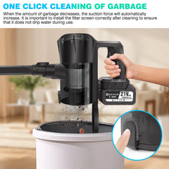 DayPlus Cordless Vacuum Cleaner Powerful Suction For Home
