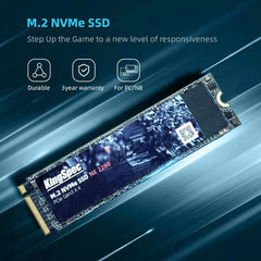 Eliteridegear KingSpec M.2 SSD in 120GB, 256GB, 512GB, 1TB, or 2TB capacity, NVMe PCIe internal SSD for laptops and desktops