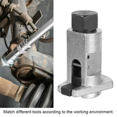 Eliteridegear hydraulic shock absorber removal tool with claw and ball head for suspension disassembly on cars.