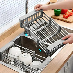 Expandable Stainless Steel Sink Drain Basket By Zapcart For Home Kitchens Space Saving Organizer