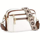 Retro classic women's crossbody shoulder bag by Adistore, square shape with stylish design and adjustable strap.