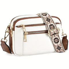 Retro classic women's crossbody shoulder bag by Adistore, square shape with stylish design and adjustable strap.