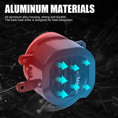 Eliteridegear 3-inch 30W LED fog light with 6000K white flat driving beam for off-road and off-road driving illumination.