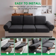 Waterproof Sofa Cover – Luxury Elastic Couch Protector for 1-4 Seater