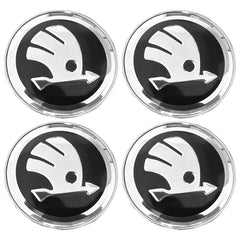 4Pcs Wheel Centre Cap Black 60MM Wheel Center Hub Cover Wheel Center Hub Cap for Skoda Octavia Fabia