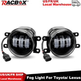 Eliteridegear 3-inch 30W LED fog light with 6000K white flat driving beam for off-road vehicles.