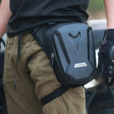 Eliteridegear motorbike drop waist leg bag with EVA hard shell, side pocket, suitable for outdoor motorcycle riding and casual use