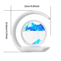 Icsatma Quicksand Table Lamp Wireless Charging Office 3D
