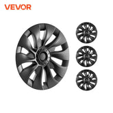 Eliteridegear VEVOR 18-inch ABS and PC wheel rim cover with snap, guard tape, and valve nozzle hole for car hubcap.