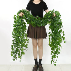ZQNYCYCN 2.1M Silk Ivy Leaf Garland for Weddings and Decor