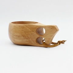 Hand Made Wood Tableware Green Wooden Cup, 101-200ml