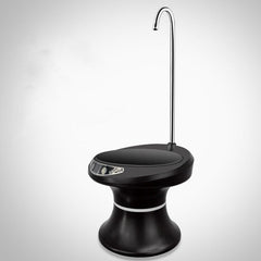 Tray Bucket Water Pump USB Rechargeable Wireless Electric Mineral Water Bucket Automatic Water Dispenser, Black