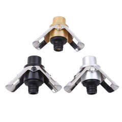 Push-button Stainless Steel Pumping Champagne Stopper Sparkling Champagne Snap Wing Vacuum Wine Stopper, 2 PCS Push-button Wine Bottle Stopper(Black), 2 PCS Push-button Wine Bottle Stopper(Gold), 2 PCS Push-button Wine Bottle Stopper(Silver)