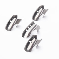 4 PCS / Set Adjustable Stainless Steel Finger Hand Guard Finger Protector Knife Slice Chop Safe Cooking Tools, 4 PCS / Set Finger Protector