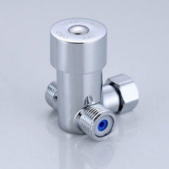 Brass Adjustable Temperature Three-way Valve Cold And Hot Water Mixing Switch Brass Induction Faucet, Three-way Valve