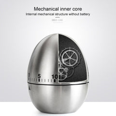 Mechanical Egg Kitchen Cooking Timer Alarm 60 Minutes Stainless Steel Kitchen Tools, Mechanical Egg Timer