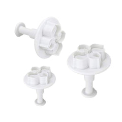 2 Set Silicone Hydrangea Fondant Cake Decorating Flower Blossom Mold, 3 PCS Hydrangea
