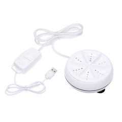 Portable Mini Washing Machine Ultrasonic Turbine Clothes Mini Washer with USB Cable Convenient for Travel, 3 in 1, 2 in 1