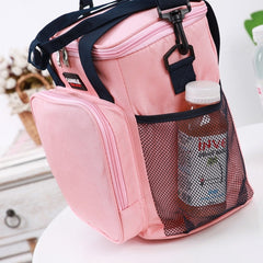 Environmentally Friendly Cartoon Portable Picnic Insulation Folding Lunch Bag, Sanne Lunch Bag(Red), Sanne Lunch Bag (Gray)