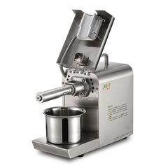 Seed Oil Press Extrator Stainless Steel Commercial Home Automatic Peanut Coconut Sesame Oil Press Machine, Oil Press Extrator