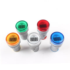 AD16-22DSV Mini Digital Display 60-500V General Indicator AC Voltmeter, Open Hole: 22mm, 60-500V White, 60-500V Red, 60-500V Green, 60-500V Yellow, 60-500V Blue