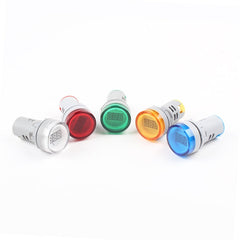 AD16-22DSV Mini Digital Display 60-500V General Indicator AC Voltmeter, Open Hole: 22mm, 60-500V White, 60-500V Red, 60-500V Green, 60-500V Yellow, 60-500V Blue