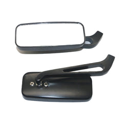 Anti-glare Square Aluminum Motorcycle Modified Rearview Mirror, White Mirror, Anti-glare