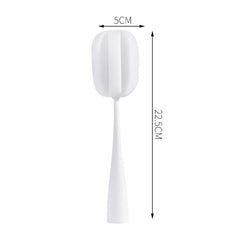 Long Handle Sponge Cup Brush Mug Cleaning Brush Bottle Brush Glass Cup Brush, White, Black, Pink, Gray