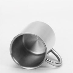 304 Stainless Steel Double Insulation Coffee Drink Milk Water Mugs Durable Drinking Cup with Lid, 304 Stainless Steel 200ml, 304 Stainless Steel 300ml, 304 Stainless Steel 400ml