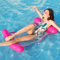Foldable Double-purpose Backrest Float Hammock with Net, Size:120 x 75cm(Cherry Blossoms Pink), Size:120 x 75cm(Yellow), Size:120 x 75cm(Orange)