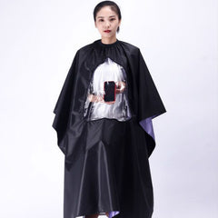 Waterproof Transparent and Visible Increase Haircut Cloth Adult Haircut, Waterproof Haircut