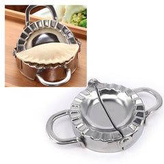 Stainless Steel Dumpling Maker Dough Cutter Dumpling Mould Kitchen Accessories Pastry Tools, Large 9.7cm with White Box, Small 7.7cm with White Box, 8.3 Dumplings Round Knife, 7.3 Dumplings Round knife