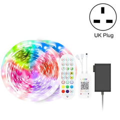 Bluetooth Suit Smart Music Sound Control Light Strip Non-waterproof 5050 RGB Colorful Atmosphere LED Light Strip With 24-Keys Remote Control, 20M 360 LEDs, 30M 540 LEDs