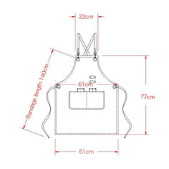 Barista Hairdresser Apron Florist Restaurant Bar Work Clothes, One Size