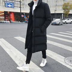 Mens Long Down Jacket Coat Winter Parkas Thick Warm Slim Fit Male Overcoat, M, L, XL, XXL, XXXL, XXXXL, 5XL