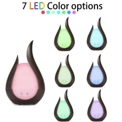 200ml Ultrasound Air Humidifier Aroma Essential Oil Diffuser 7 Colors LED Night Light Cool Mist Maker, UK Plug, EU Plug