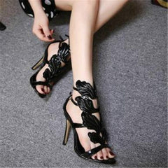 Metal Wings Thin High Heel Women Shoes, 35, 36, 37, 38, 39, 40