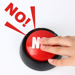 3 PCS Party Knowledge Quiz Game Electronic Squeeze Sound Box Answer Toy, Red with Light BULLSHIT, Laugh and Cry