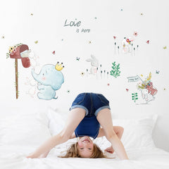 Cartoon Cute Children Room Bedside Kindergarten Layout Decorative Wall Stickers, Cartoon Cute