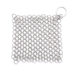 Stainless Steel Square Cast Iron Cleaner Pot Brush Scrubber Home Cookware Kitchen Cleaning Tool, 4×4inch, 5×5inch, 6×6inch, 7×7inch, 8×8inch, 8×6inch